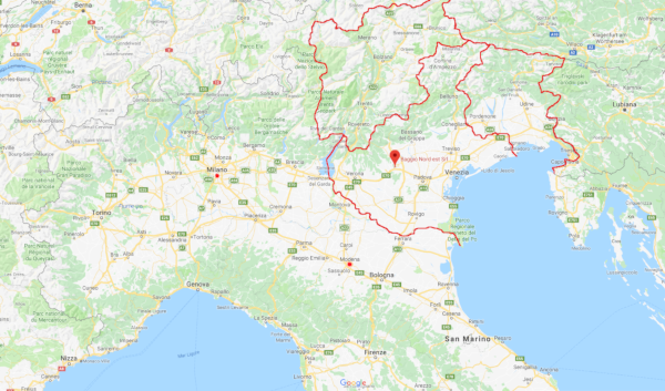 mappa triveneto